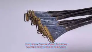 hirose micro coax cable low noise design IPEX 20848-040T-01 Mini Coaxial Cable Harnesses Kick Sensor