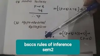 bsc computer  science #Rules of inference @sem2 @veena'smaths#classroom
