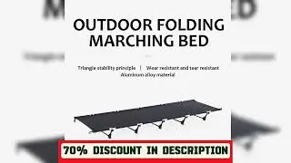 A must-have product!&nbsp;Outdoor Ultralight Camping cot, Hiking Folding Bed, Tent Foldable Bed Marchin