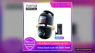 Global Version 70mai Dash Cam 4K Omni X800 360 Rotating DualChannel HDR Supported 4G Compatible