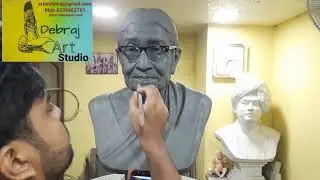 Human Portrait Clay Modelling