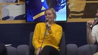 Interview with Kati Tabin for the QU Athletics Podcast
