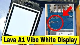 lava lf1008 display white solution || lava A1 vibe white display problem solution