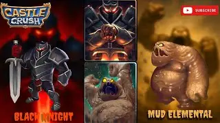 Castle crush only use 2 Black Knight + Mud Elemental ||#bbkdaman 