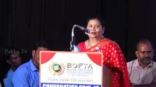 'The Most Memorable Moment' Actress Kutty Padmini Speech in BOFTA 1st Year Convocation 2016