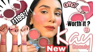 Trying out new Kay Beauty Velevt Cream Multi use Blush Worth ₹1199/- ? Honest Review | Shade Awaken