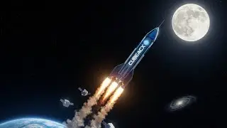 We built a cubesac rocket and successfully tested it on the moon|Space Flight Sim |BS Blitz|