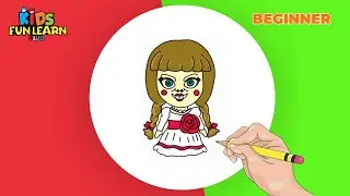 How to Draw ANNABELLE (The Conjuring) | Narrated Easy Step-by-Step Tutorial