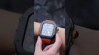 Apple Watch Ultra 49 Luxury Carbon Fiber Heavy-Duty Tactical Protection Case #applewatchcase #ultra