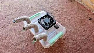 How to make an air conditioner with simple tools at home