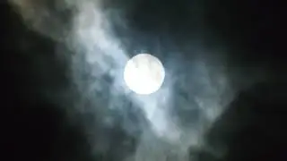 Full Moon Slowly being Covered by Clouds background effects for video editing | 4K Video Download