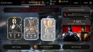 MKX Mobile Update 1.19  BEST TEAM 2018 Incredible Team Destroying Faction Wars! Undefeated Team