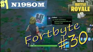 Fortbyte #30 location found between Haunted Hilla and Pleasant Park