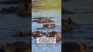 Hippos are semiaquatic and have what kind of feet? #shorts #hippo