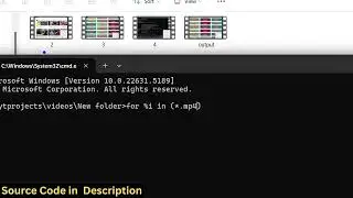 FFMPEG Bulk Batch Processing Command to Convert Entire Directory of MP4 Videos to MP3 Files in CMD