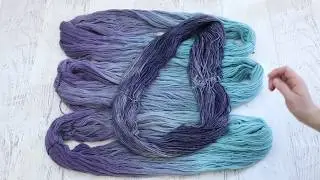 ChemKnits Chanukah Special 2018 Night 2 - Dip Dyeing Yarn in Two Rit Colors