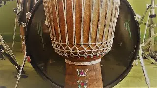 DJEMBE SOLO TOGETHER WITH KICK DRUM PULSE 6/8