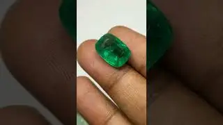 7.25 carat Zambian emerald cushion! benifits of emerald! full details description #short #shorts