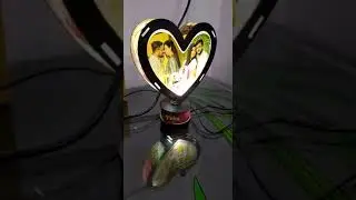 Heart Shape - 3D LED Rotating Photo Frame