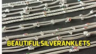 Красивые серебряные браслеты на ногу ❤️ Bombaykolusu | Payal Design