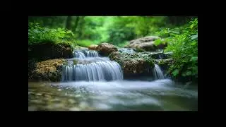 Relaxing Nature Sound, Forest Ambiance, Waterfall, Tranquility, Meditation and Focus and Sleep