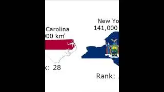 US States Size Comparison #shorts #short #states