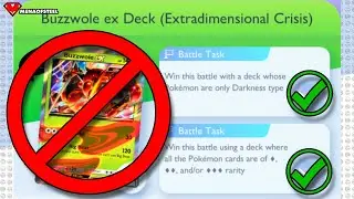 How to Beat Buzzwole EX Expert Solo Battle with ONLY DARKNESS TYPES! (LOW RARITY)