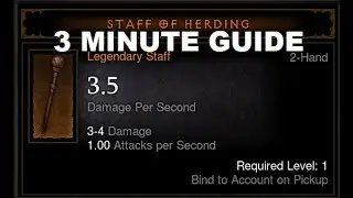 How to craft the Staff of Herding - Diablo 3 Season 28