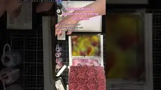 Stazon vs Lift ink to Stamp on Alcohol ink Gelli prints #shorts #gelliprinting #alcoholink