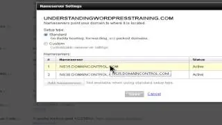 2. Changing Name Server record
