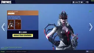 NEW Fortnite Arachne - Arachne Skin EPIC 2000 Vbucks 21.10.2018