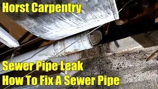Sewer Leak In A Basement | How to fix a sewer pipe