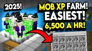 ЛЕГКАЯ ФЕРМА ОПЫТА МОБОВ в Minecraft Bedrock 1.21+ 6500 за 5 минут!