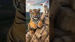 A Rabbit help the tigers Cub #rabbitrescue #cuteanimals #animalrescue