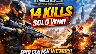 14 Kill Victory Gameplay | Indus Battle Royale Intense Action & Best Moments