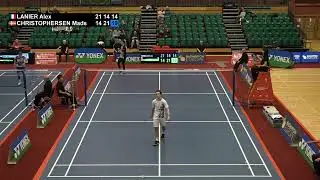 Match point - Alex Lanier vs Mads Christophersen - MS, SF - Welsh Int. 2022