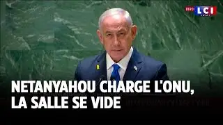 Netanyahou charge l'ONU, la salle se vide