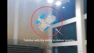 A Tailsitter with the ability to deliver supplies.