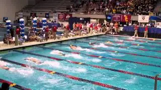 2012 NCAA Division I champs - 100 Butterfly won by Tom Shields