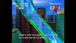 Sonic Heroes (GCN) &ndash; Team Sonic &ndash; Grand Metropolis &ndash; Sonic-only challenge in 02:36.83