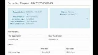 Corrections & Rejections in Pallet Plus