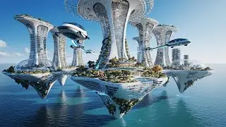 🌊 BEYOND REALITY | Dreamlike Floating Future City in 4K