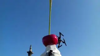 Giant whipped cream and cherry sculpture - Trafalgar Square London at Monday 14 Sep 2020 at 2pm