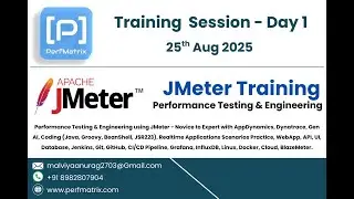 Apache JMeter - Performance Testing & Engineering Session - Day 1