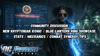 DCUO NEW KRYPTONIAN ICONIC | BLUE LANTERN RING