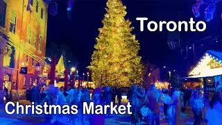CHRISTMAS Market | Distillery District TORONTO Canada |  Walking Tour