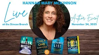 LIVE with author Hannah Mary McKinnon!