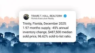Trinity, FL Market Update December 2025