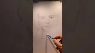 ART BY EVANGELOS Pencil sketch portrait drawing of famous actress Valorie Curry