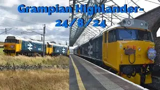 Class 50007 'Hercules' & 049 'Defiance' on the Grampian Highlander- Shap Wells & Penrith - 24/8/24